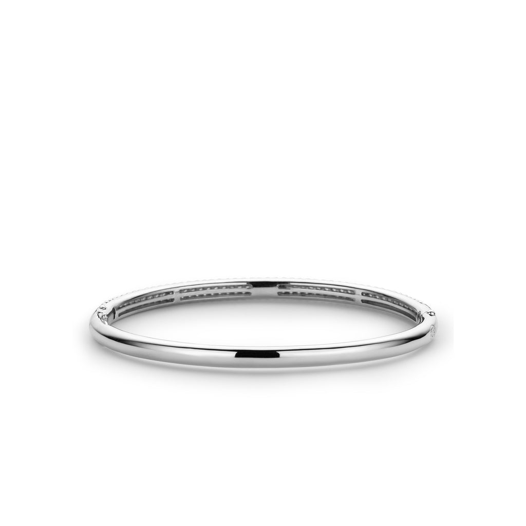 Ti Sento Silver Cubic Zirconia Bangle