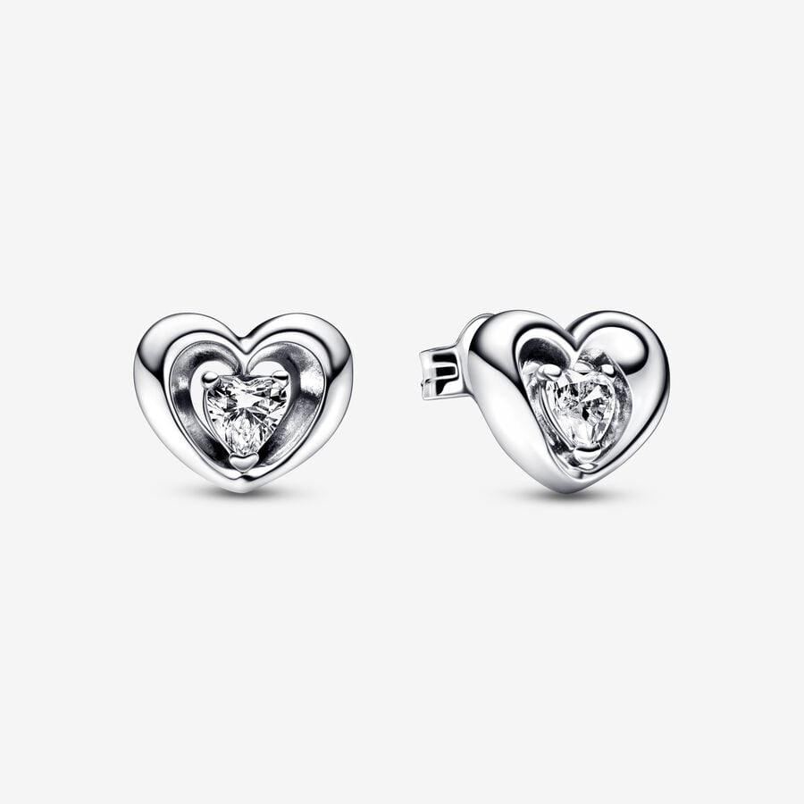 Pandora Radiant Heart Floating Stone Earrings
