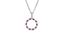 Amore Silver Ruby & Cubic Zirconia Pendant