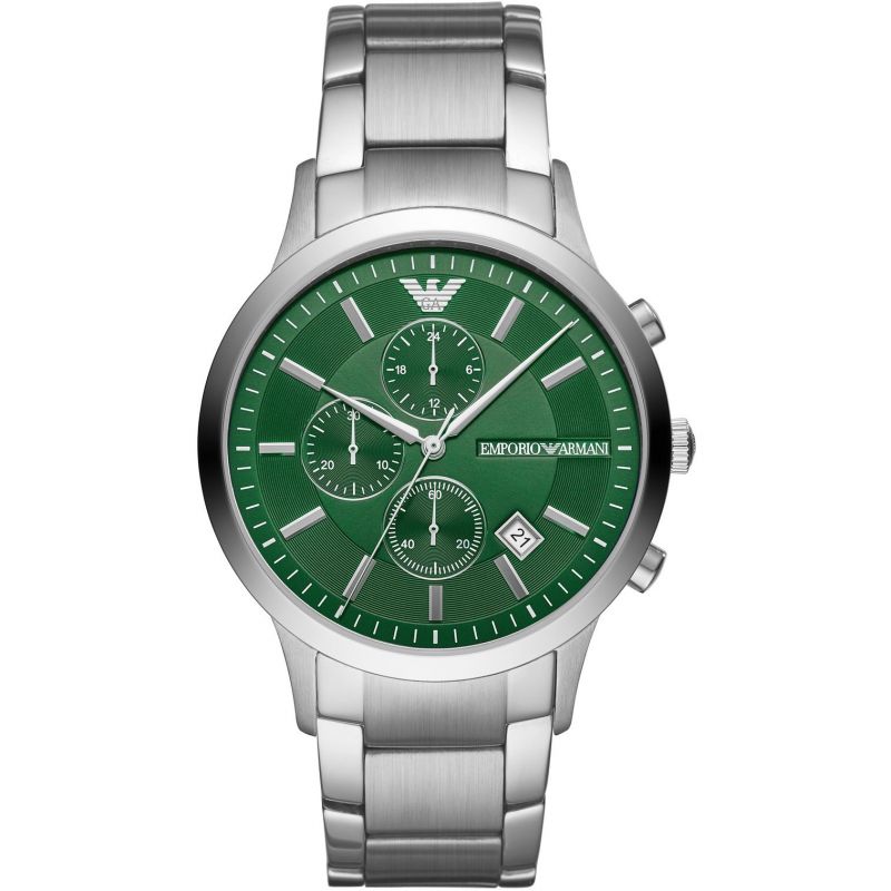 Emporio Armani Green Chronograph Watch