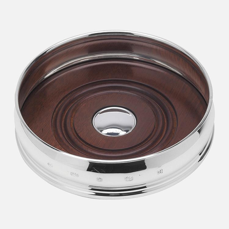 Barrel Bottle Coaster - Sterling Silver