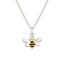 D for Diamond Silver Bee Pendant