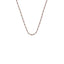 Emozioni Sterling Silver and Rose Gold Plated Accent Bead Chain