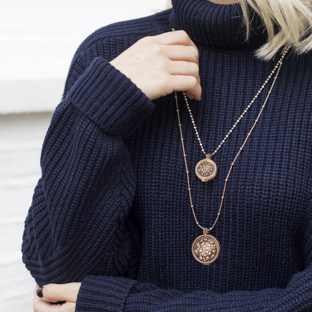Mettina Pink Rose Gold 25mm Coin