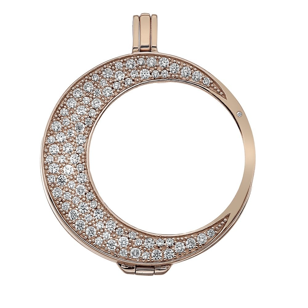 Emozioni Mezzaluna Rose Gold Plated Sterling Silver Keeper