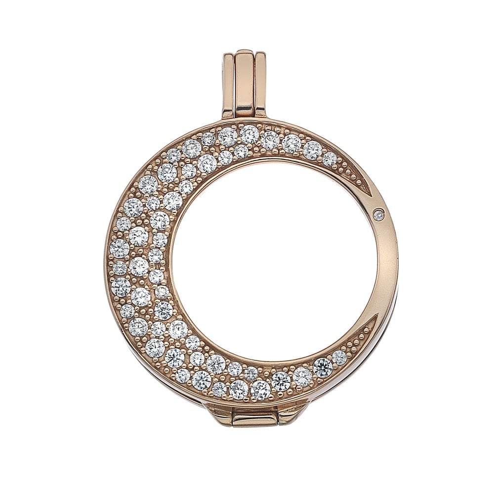 Emozioni Mezzaluna Rose Gold Plated Sterling Silver Keeper