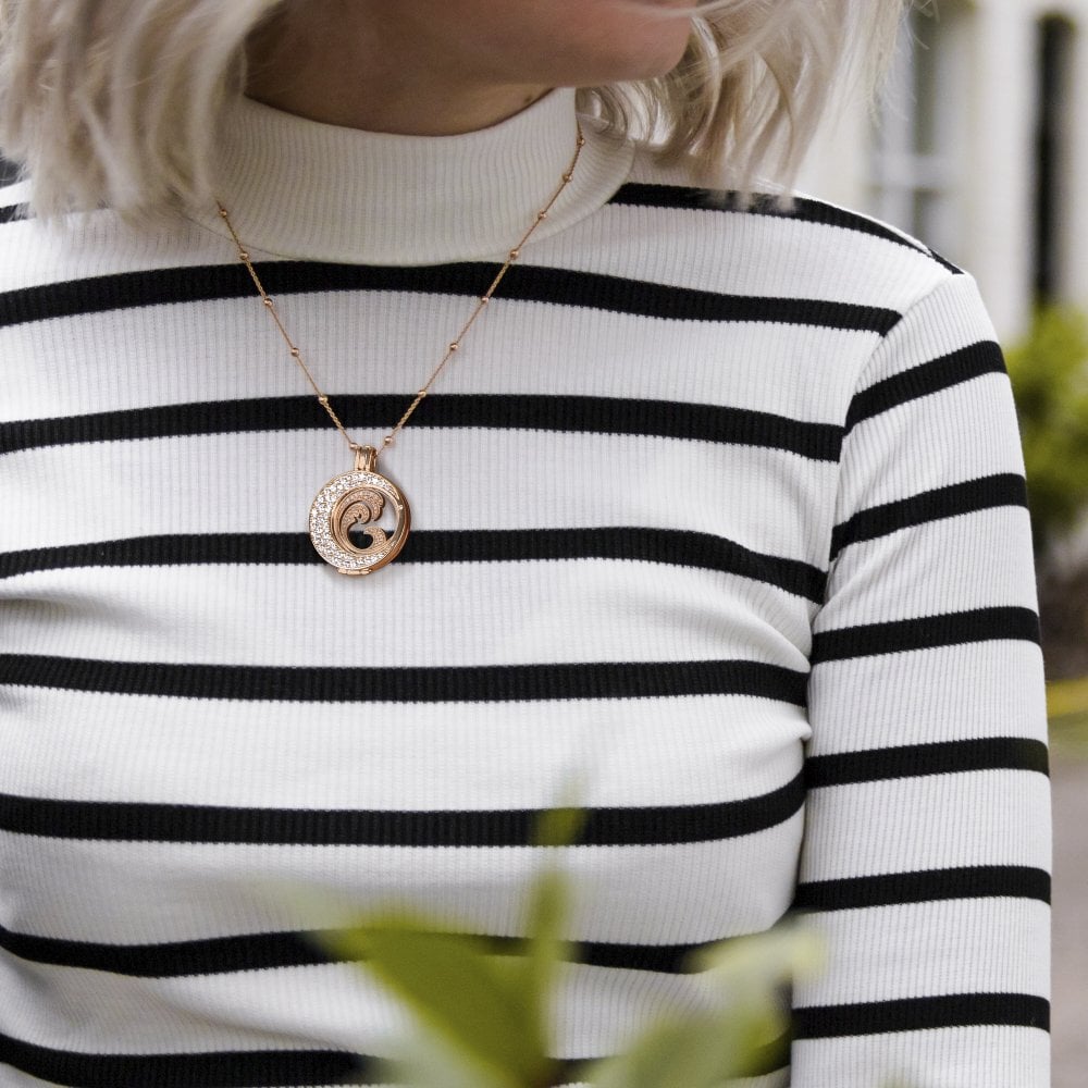 Emozioni Oceano Coin - Rose Gold Plate