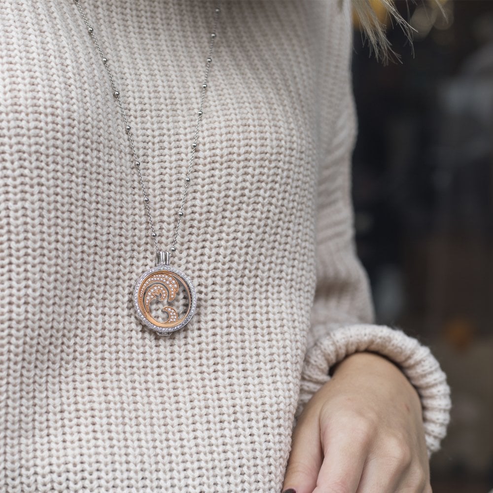 Emozioni Oceano Coin - Rose Gold Plate