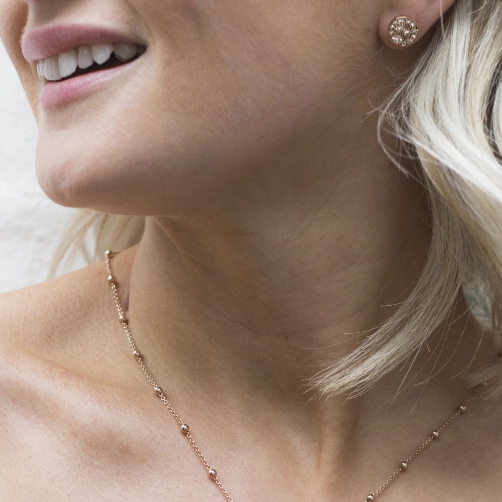 Emozioni Purity Rose Gold Plated Earrings