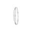 Silver adjustable patterned ID baby bangle