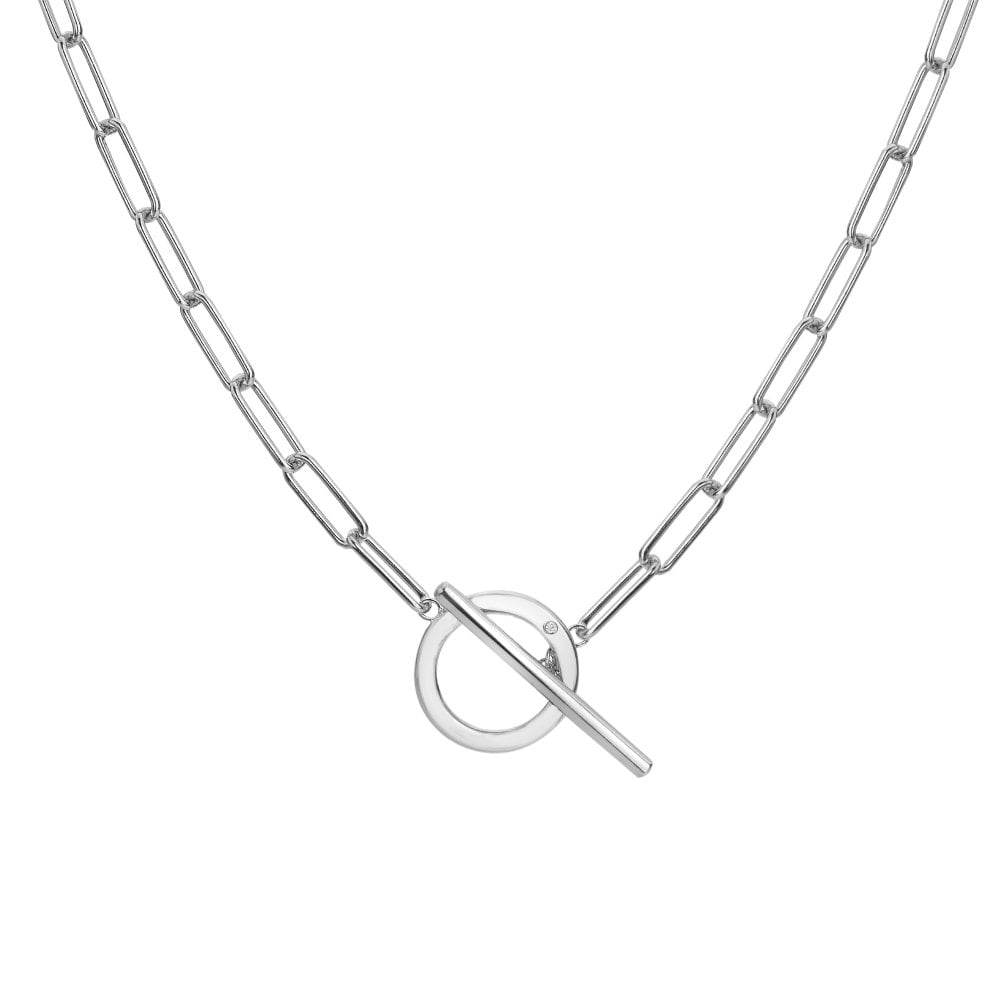 Hot Diamonds T-Bar Linked Necklet