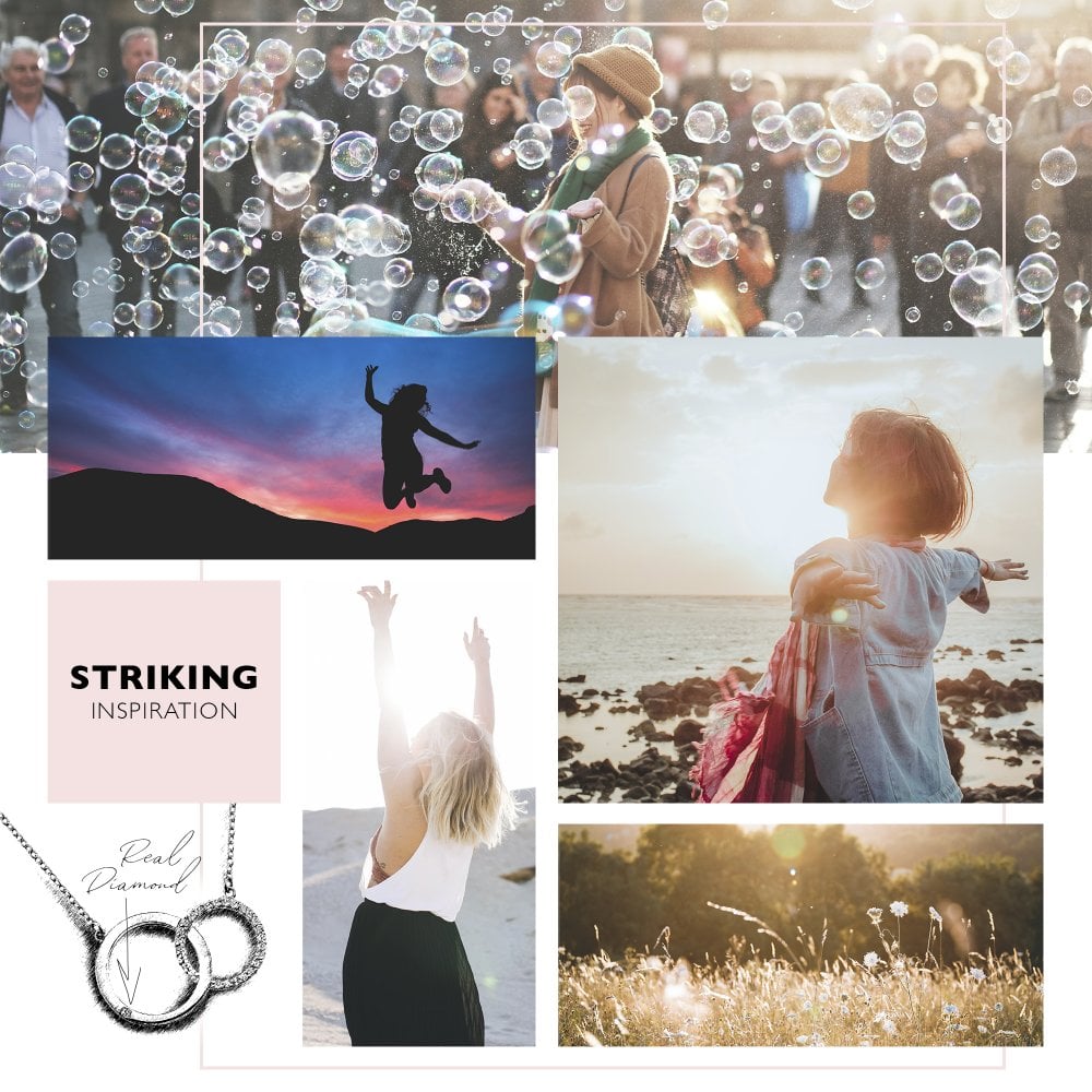 Hot Diamonds Striking Circle Necklace