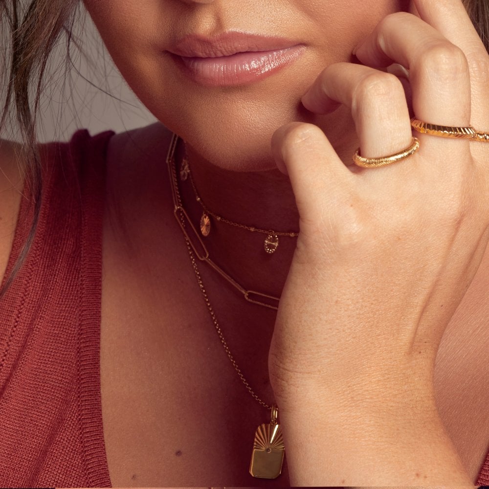 Hot Diamonds x Golden Edit Embrace Twisted Wired Necklace