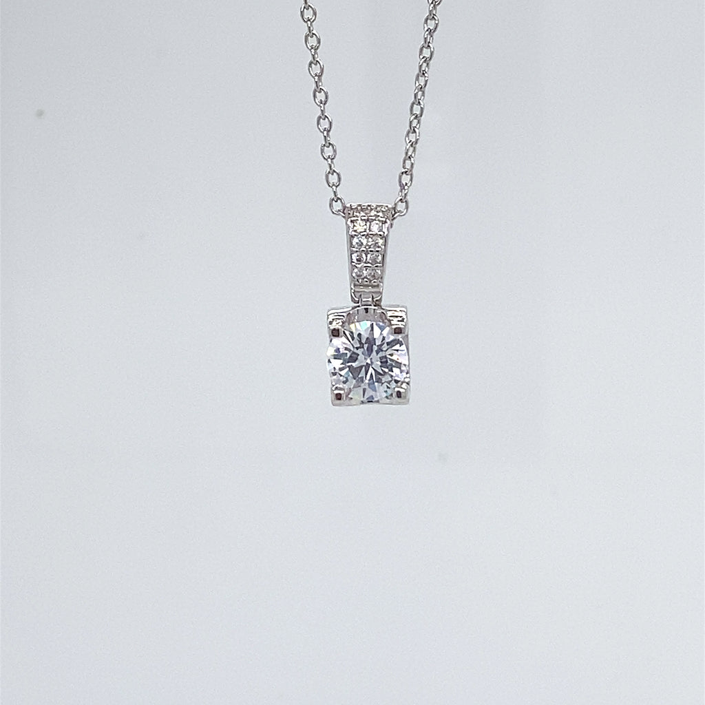 Silver & Cubic Zirconia Pendant