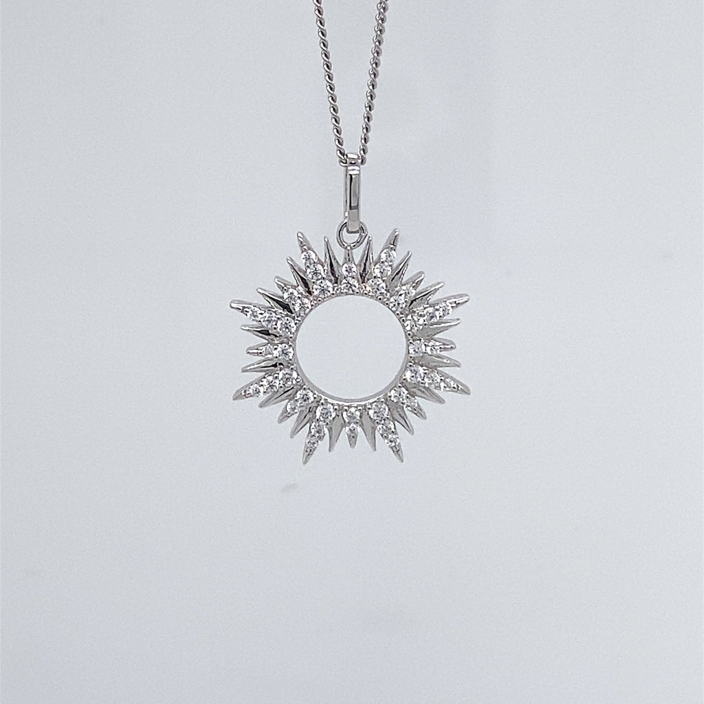 Silver & Cubic Zirconia Pendant