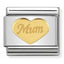 Nomination Mum Gold Heart Composable Link