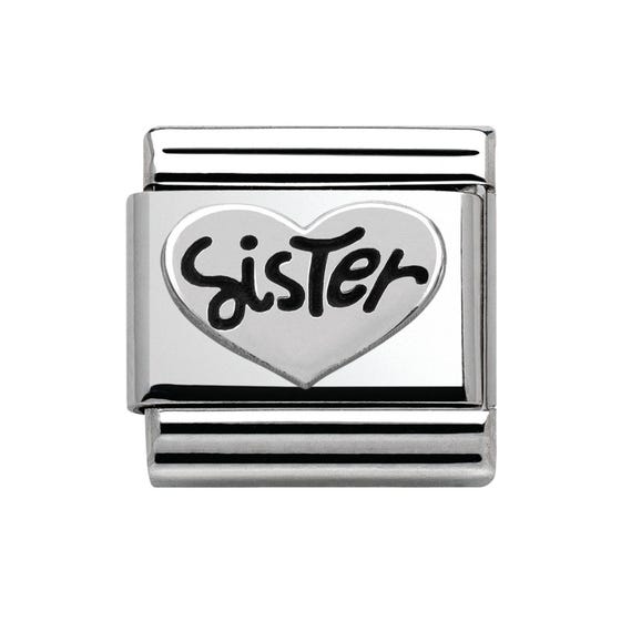 Nomination Sister Love Heart Composable Link