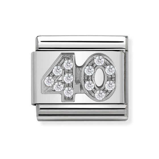 Nomination Silver CZ 40 Composable Link