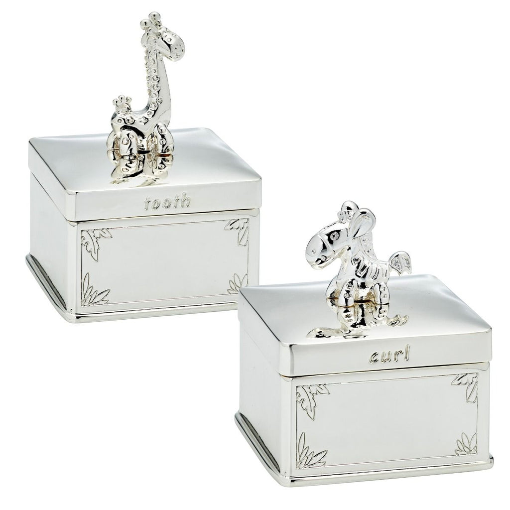 Giraffe And Zebra Tooth And Curl Boxes