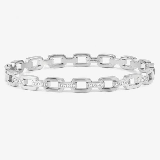 Nomination Rigid Chain CZ Bangle