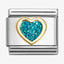Nomination Turquoise Glitter Heart Composable Link