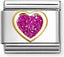 Nomination Pink Glitter Heart Composable Link