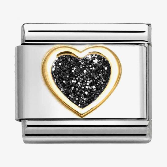 Nomination Glitter Heart Composable Link
