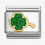 Nomination Green Glitter Clover Composable Link