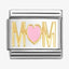 Nomination Gold Mum with Pink Heart Composable Link