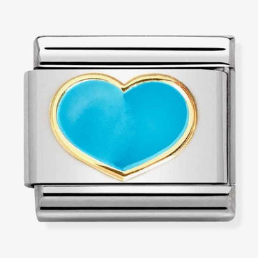 Nomination Turquoise Heart Composable Link