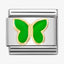 Nomination Green Butterfly Composable Link