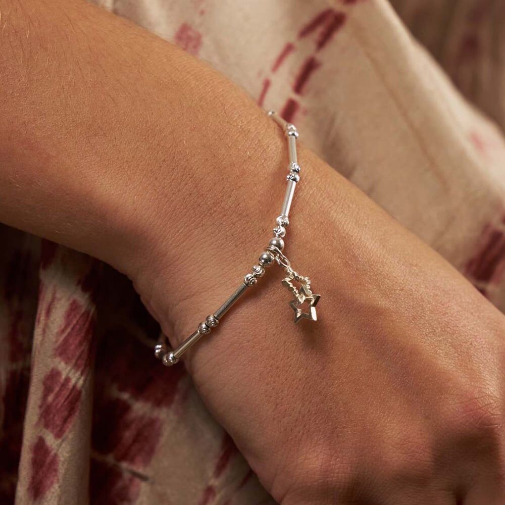 Chlobo Dainty Moon Cut Sparkle Interlocking Stars