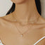 Ania Haie Gold Plated Shell Pearl Drop Pendant