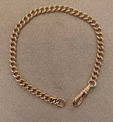 Pre-Loved 9ct Rose Curb Bracelet