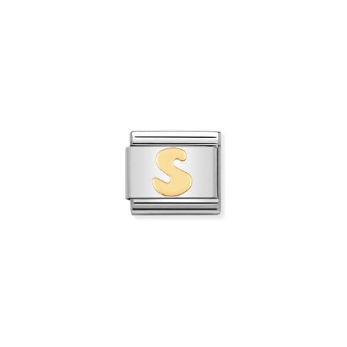 Nomination Gold Alphabet Composable Link