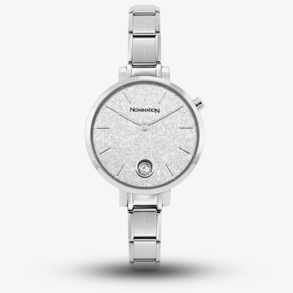 Nomination Silver Glitter Composable Watch
