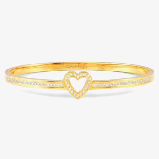 Nomination Gold Plated Heart Bangle
