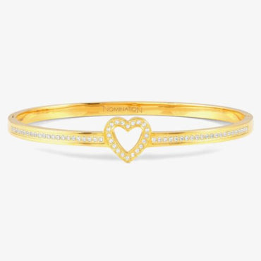 Nomination Gold Plated Heart Bangle