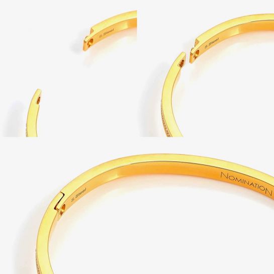 Nomination Gold Plated Cubic Zirconia Bangle