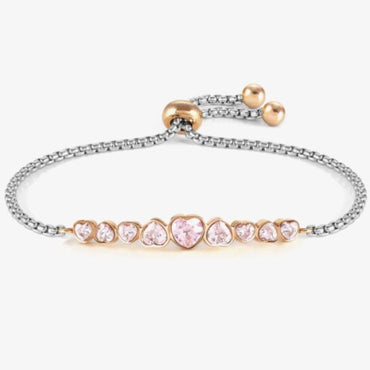 Nomination Crystal Hearts Toggle Bracelet
