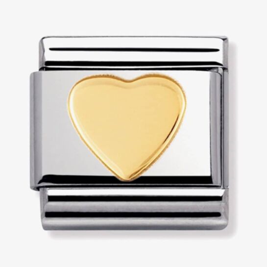 Nomination Gold Heart Composable Link