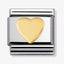 Nomination Gold Heart Composable Link