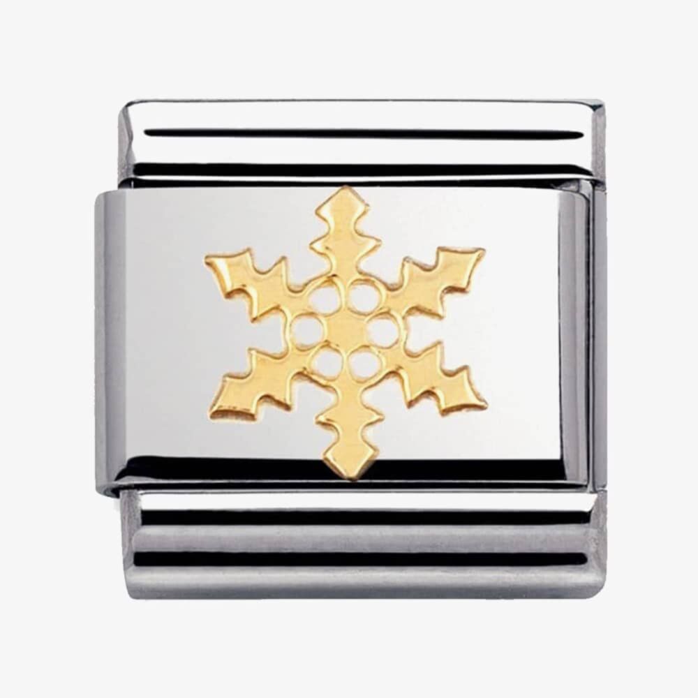 Nomination Gold Snowflake Composable Link
