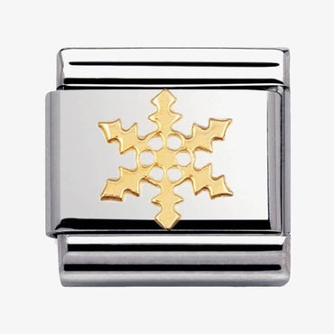 Nomination Gold Snowflake Composable Link