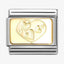 Nomination Gold Hearts Plaque Composable Link