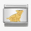 Nomination Gold Sitting Dog Composable Link
