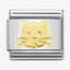 Nomination Gold Cat Face Composable Link
