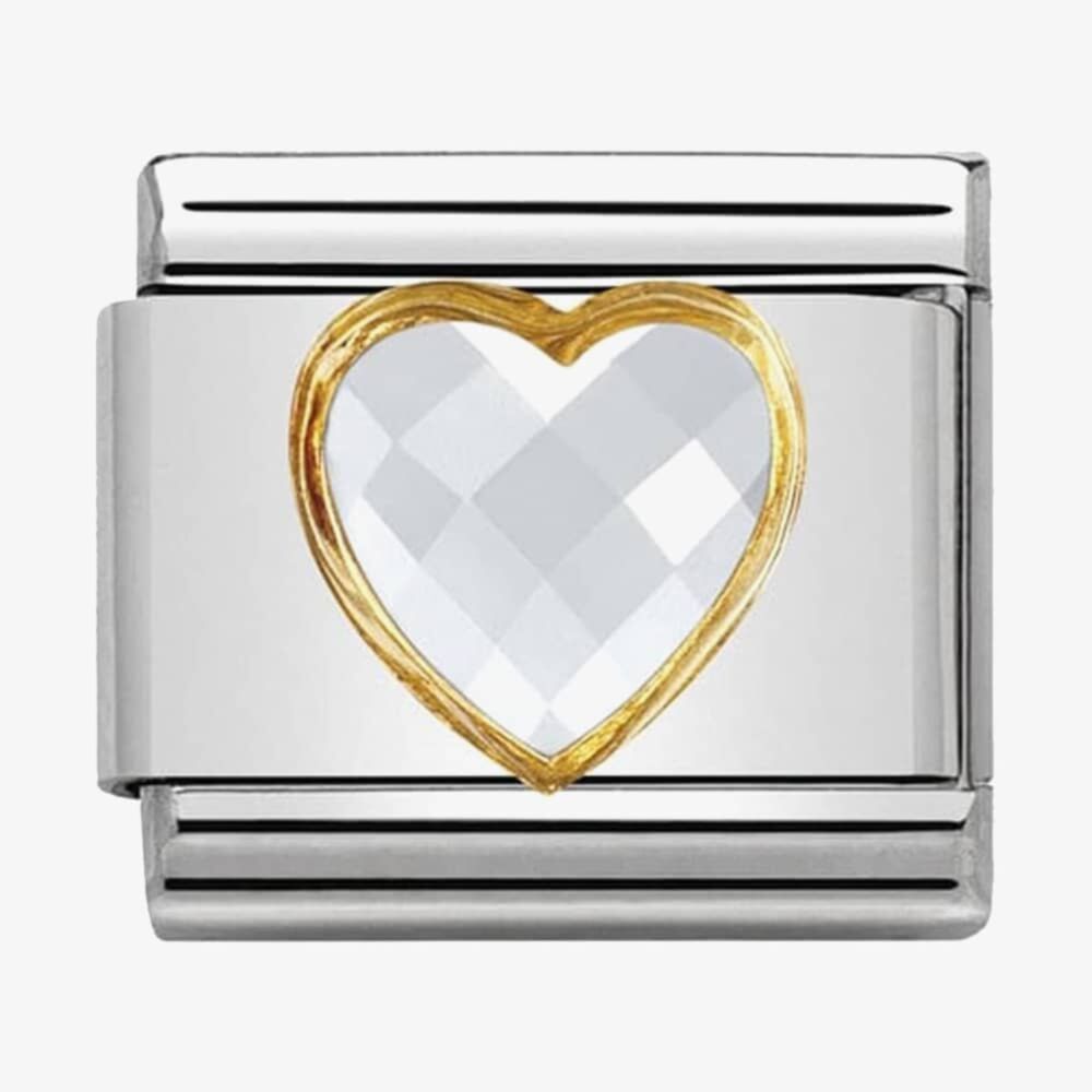 Nomination CZ Heart Composable Link