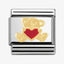 Nomination Bear With Heart Composable Link
