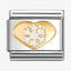 Nomination Gold Heart Snowflake Composable Link